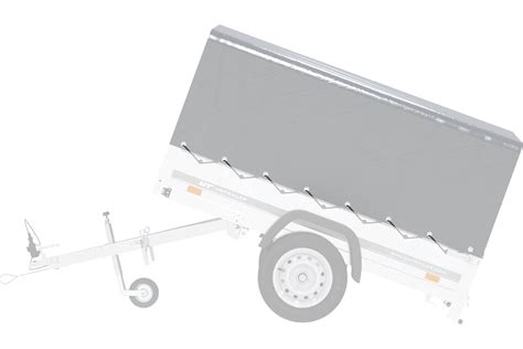 Bâche haute grise H800 pour Garden Trailer 230 KIPP grise UNITRAILER