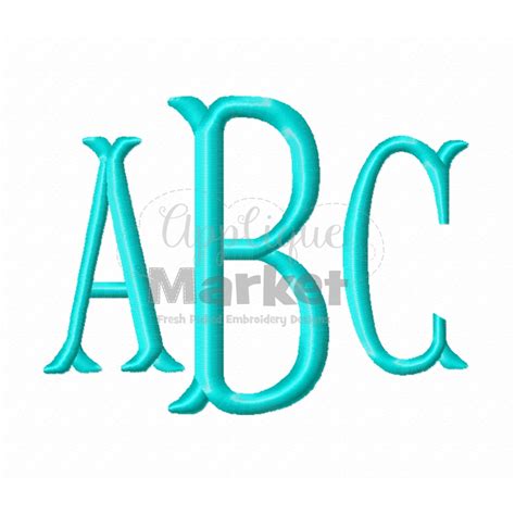 Fishtail Monogram Alphabet