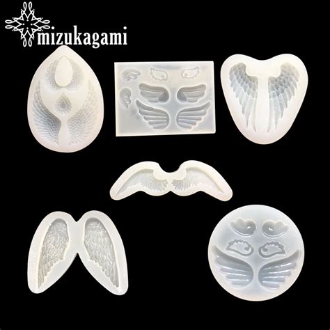 Pcs Uv Resin Jewelry Liquid Silicone Mold Angel Wings Resin Charms