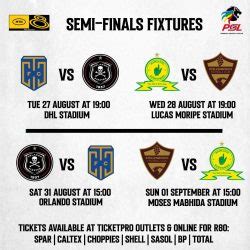 2024 MTN8 Semi Finals Fixtures Dates Venues And Kick Off Times