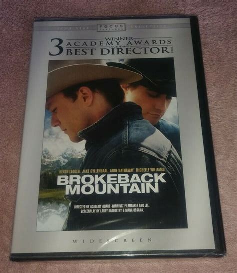 Brokeback Mountain Dvd Widescreen Heath Ledger Jake Gyllenhaal Ang Lee