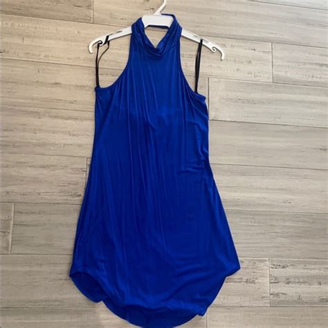 Dresses Royal Blue Open Back Halter Dress Poshmark