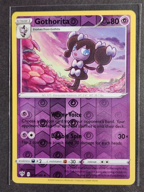 Pok Mon Tcg Darkness Ablaze Gothorita Uncommon Reverse Holo Ebay