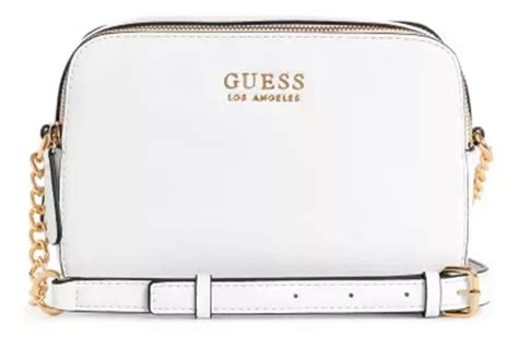 Bolsa Guess Crossbody E S Dise O Liso De Terciopelo Blanca Con