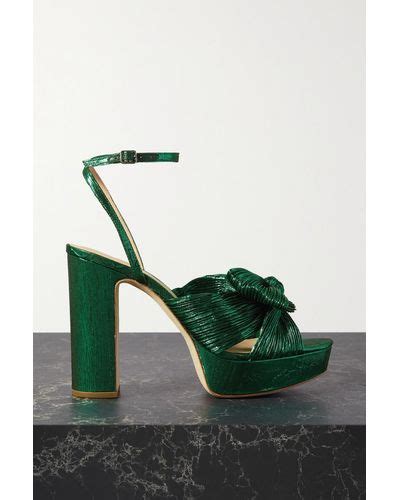 Green Loeffler Randall Heels For Women Lyst