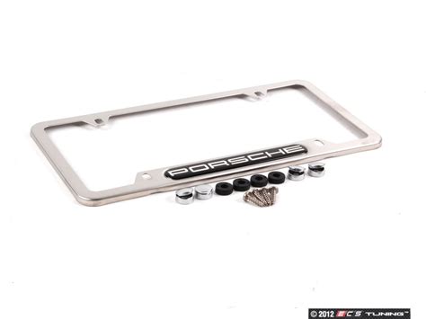 Diamond Plate Side Tool Box: Brushed Aluminum License Plate Frame