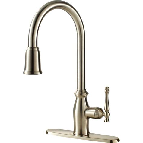 Ultra Faucets Traditional Collection Single Handle Pull Down Sprayer