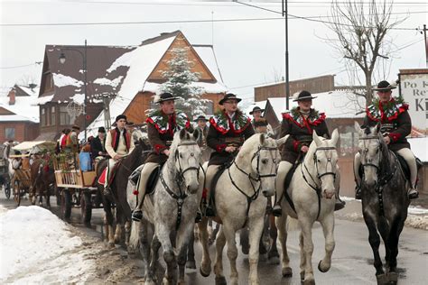 52 Góralski Karnawał paradny korowód w Bukowinie Tatrzańskiej