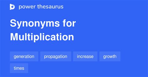 Multiplication synonyms - 628 Words and Phrases for Multiplication