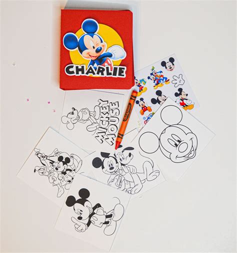 Mickey Mouse Coloring Book, Mickey Mouse Party Decorations, Mickey Mouse Party Favors, Coloring ...