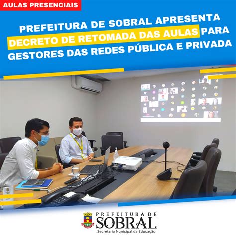 Secretaria De Educação Prefeitura De Sobral Apresenta Medidas Para