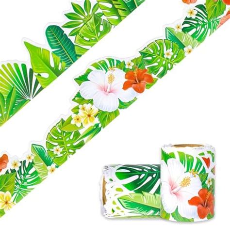 Jungle Bulletin Board Border Tropical Leaf Bulletin Border For Jungle Theme