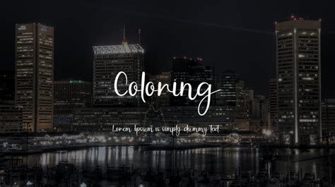 Coloring Font : Download Free for Desktop & Webfont