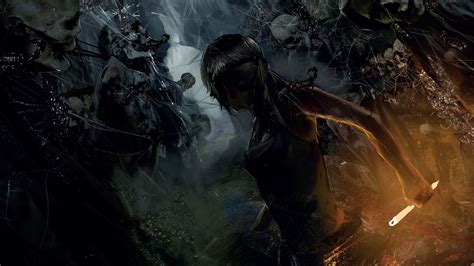 Wallpaper Digital Art Lara Croft Mythology Rise Of The Tomb Raider Darkness Screenshot