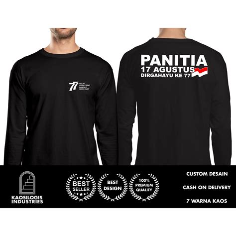 Jual Kaos Baju Panitia 17 Agustus Dirgahayu Indonesia Ke 77 2022 Custom