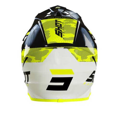 Pack Helmet Motocross Goggles SHOT Furious Camo Neon Yellow