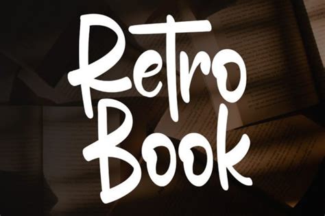 Retro Book Font by YanStudio · Creative Fabrica