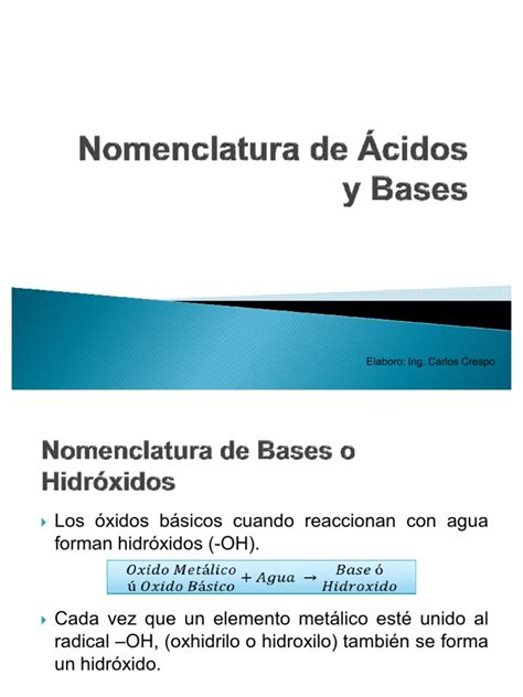 Pdf Nomenclatura De Cidos Y Bases Dokumen Tips