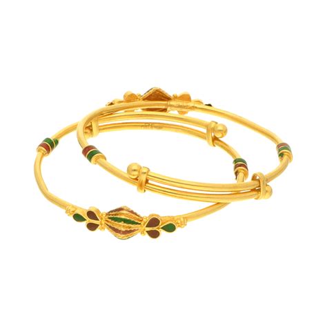 Buy 22K Gold Baby Bangles 12VG5663 Online From Vaibhav Jewellers