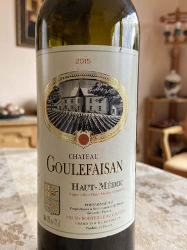 2015 Château Goulefaisan Haut Médoc Vivino US