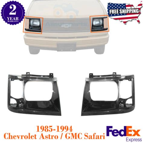 Headlight Bezel Trims Set For 1985 1994 Chevrolet Astro GMC Safari EBay