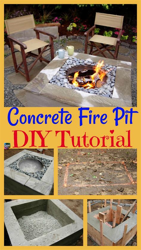 Useful DIY Concrete Fire Pit Tutorial - DIY 4 EVER