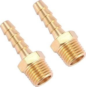 Amazon Sanpaint 2 Pack Brass Hose Fitting Adapter 1 4 Barb X 1