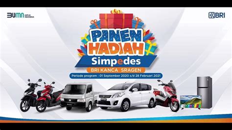 Live Streaming Undian Bri Panen Hadiah Simpedes Sragen Youtube