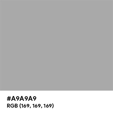 Dark Gray color hex code is #A9A9A9