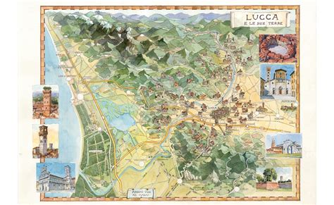 Lucca Mappa Del Territorio Comunale Millenaria