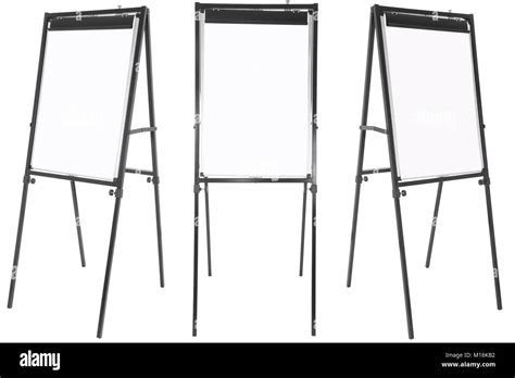 Flip Chart Isolated On White Background Stock Photo Alamy