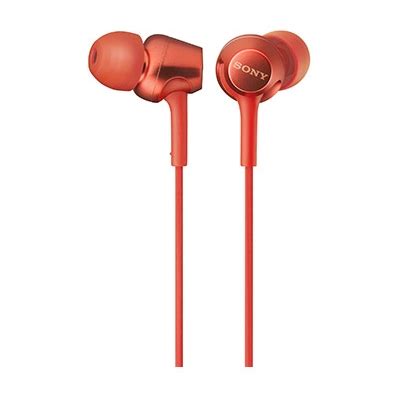 SONY 密閉型インナーイヤーレシーバー MDR-EX255/Red