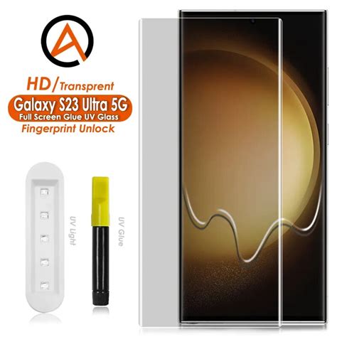 Akcoo Galaxy S23 Ultra Screen Protector Uv Full Screen Glue Tempered