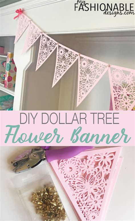 My Fashionable Designs: DIY Flower Banner