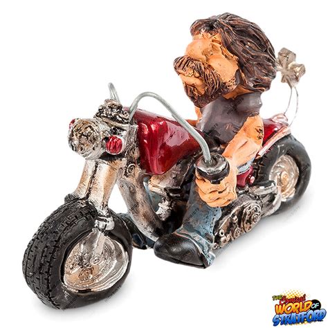 The Comical World Of Warren Stratford Rv Biker Figurine Original