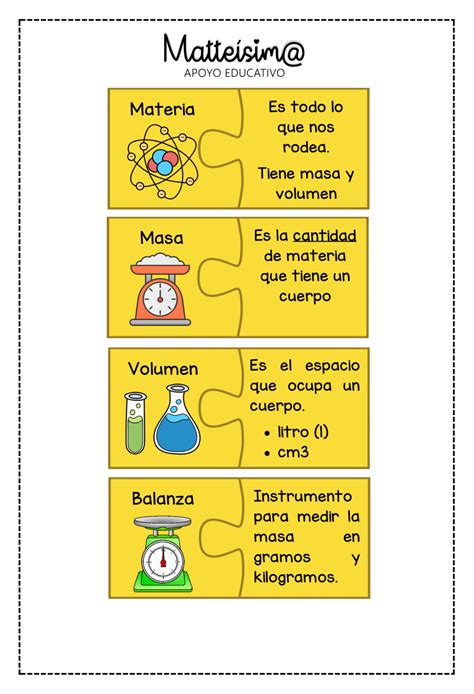 Actividades Estados Y Propiedades De La Materia Matteisima