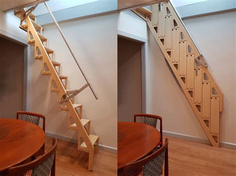 Bamboo Folding Staircase Bcompact Bamboo Folding Staircase By Bcompact