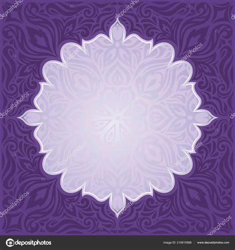 Violet Purple Floral Vintage Seamless Pattern Background Design Trendy