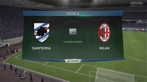 Sampdoria Vs Milan Pronostico Fifa 15 Serie A Tim 2014 15