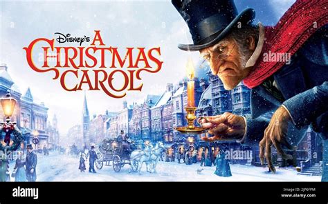 EBENEZER SCROOGE POSTER, A CHRISTMAS CAROL, 2009 Stock Photo - Alamy