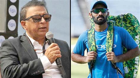 Icc Worldcup 2019sunil Gavaskar Picks Dinesh Karthik In World Cup