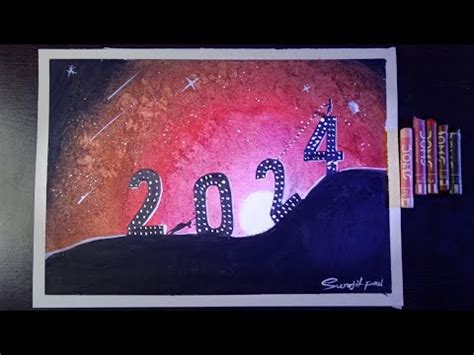 How To Draw Happy New Year Drawing 2024 Happy New Year Color Drawing