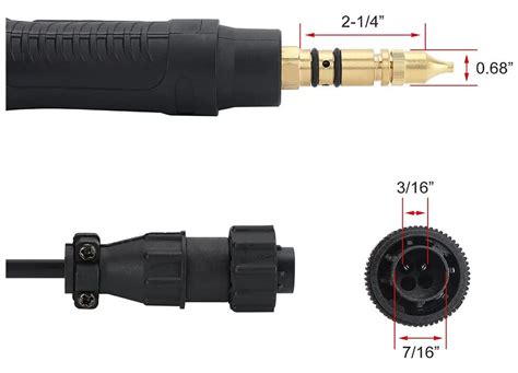 Masterweld Miller 169599 Mig Welding Gun Torch Stinger 250a M 25 15 Ft M25 M 250 Ebay