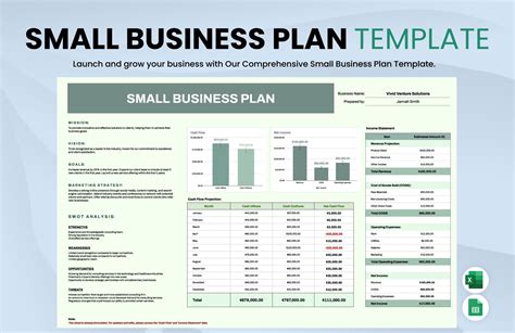 Business Plan Template Free Download Excel