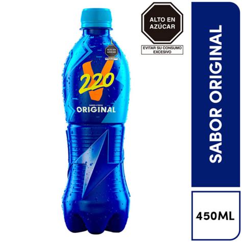 Bebida Energizante 220V Sabor Original Botella 450ml Minimarket Majaz