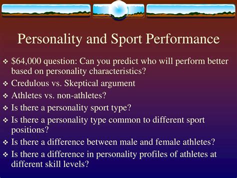 Ppt Personality And The Athlete Powerpoint Presentation Free