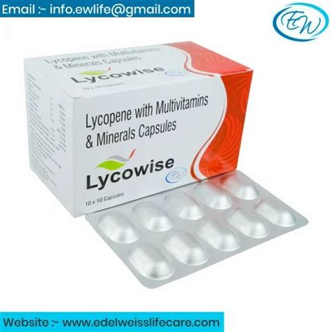 Lycopene With Multivitamins Minerals Ans Antioxidant Capsule For