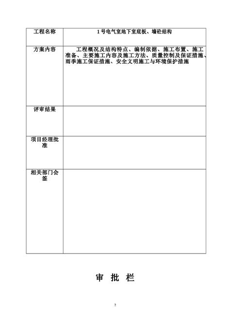 板墙砼结构施工组织设计方案 施工组织设计 土木在线