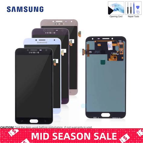 AMOLED Original LCD for Samsung Galaxy J4 2018 Display Touch Screen ...