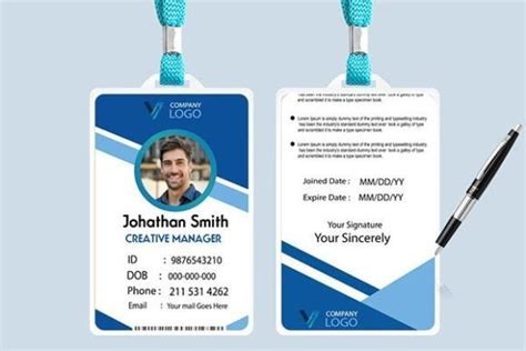 Best Employee Id Card Template Design Graphic By Designservicesworld